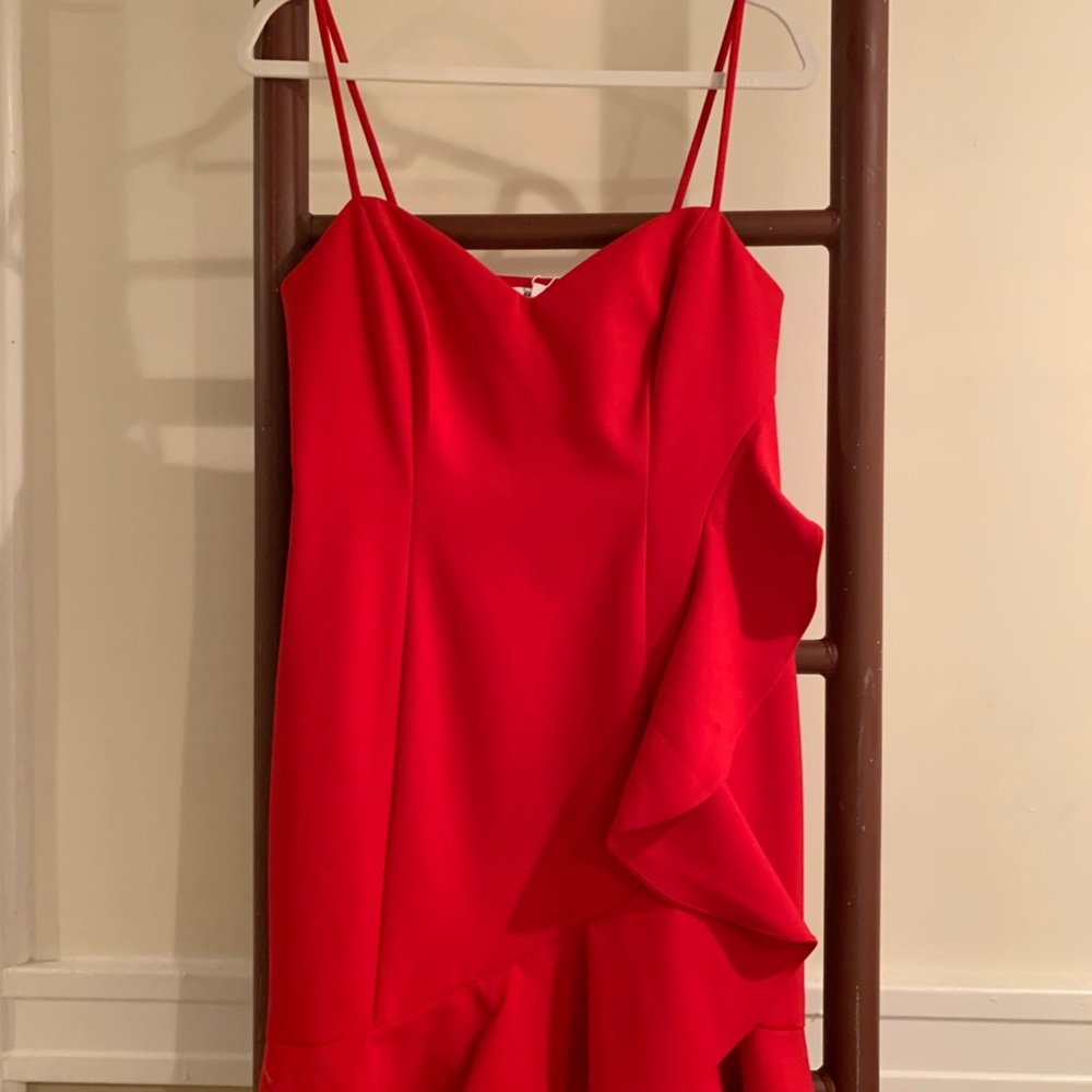 LIKELY Laverna draped ruffle mini